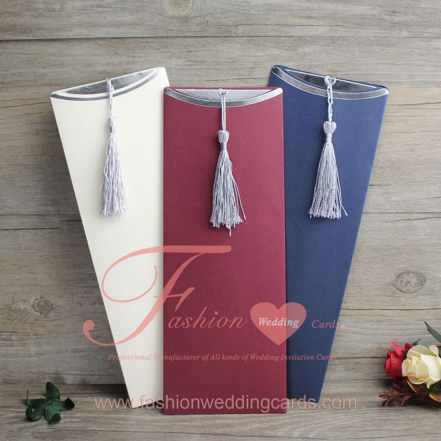 Wine Red Wedding Invitaion Cards